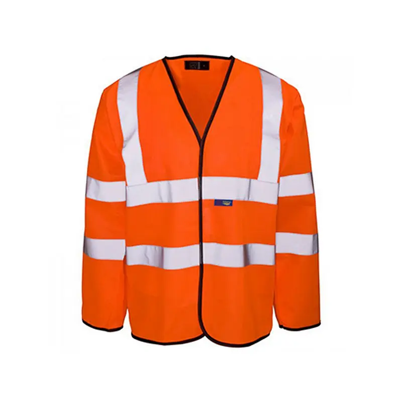 Hi-Vis Long Sleeve Velcro  Vest